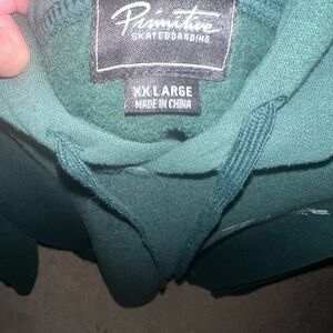 25-1201:  Primitive Men's Dark Green Crewneck Sweater
